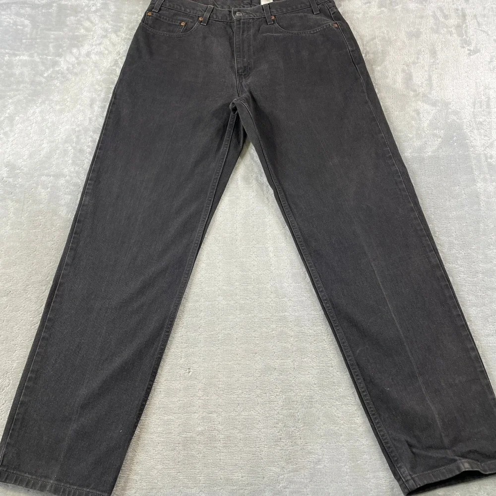 Vintage Levis 550 Jeans Mens 32x34 Faded Black‎ Relaxed Fit Denim Y2K Punk 36x34